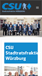 Mobile Screenshot of csu-fraktion-wuerzburg.de