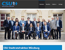 Tablet Screenshot of csu-fraktion-wuerzburg.de